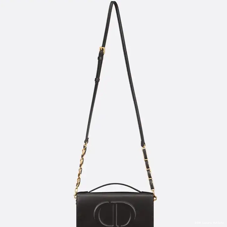 Cheap Calfskin CD Signature Black Mini Bag Dior 0324 Luxury